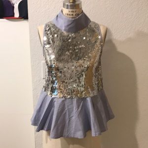 Zara sequins menswear top